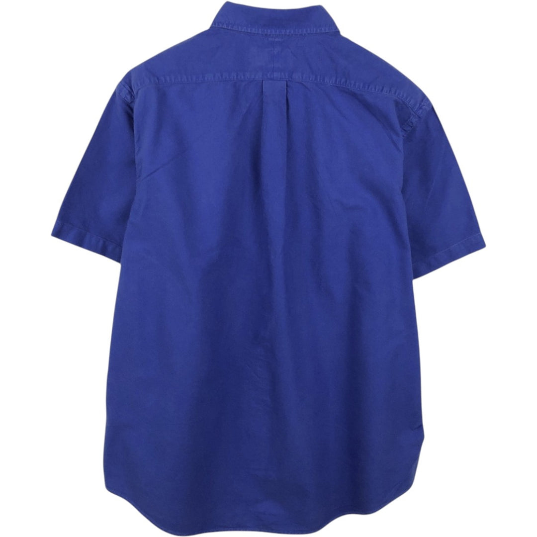 Ralph Lauren POLO RALPH LAUREN CLASSIC FIT Short-Sleeve Button-Down Shirt, Men's Size XL (approx.) cotton blue type Vintage Second Hand