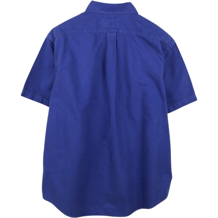 Ralph Lauren POLO RALPH LAUREN CLASSIC FIT Short-Sleeve Button-Down Shirt, Men's Size XL (approx.) cotton blue type Vintage Second Hand