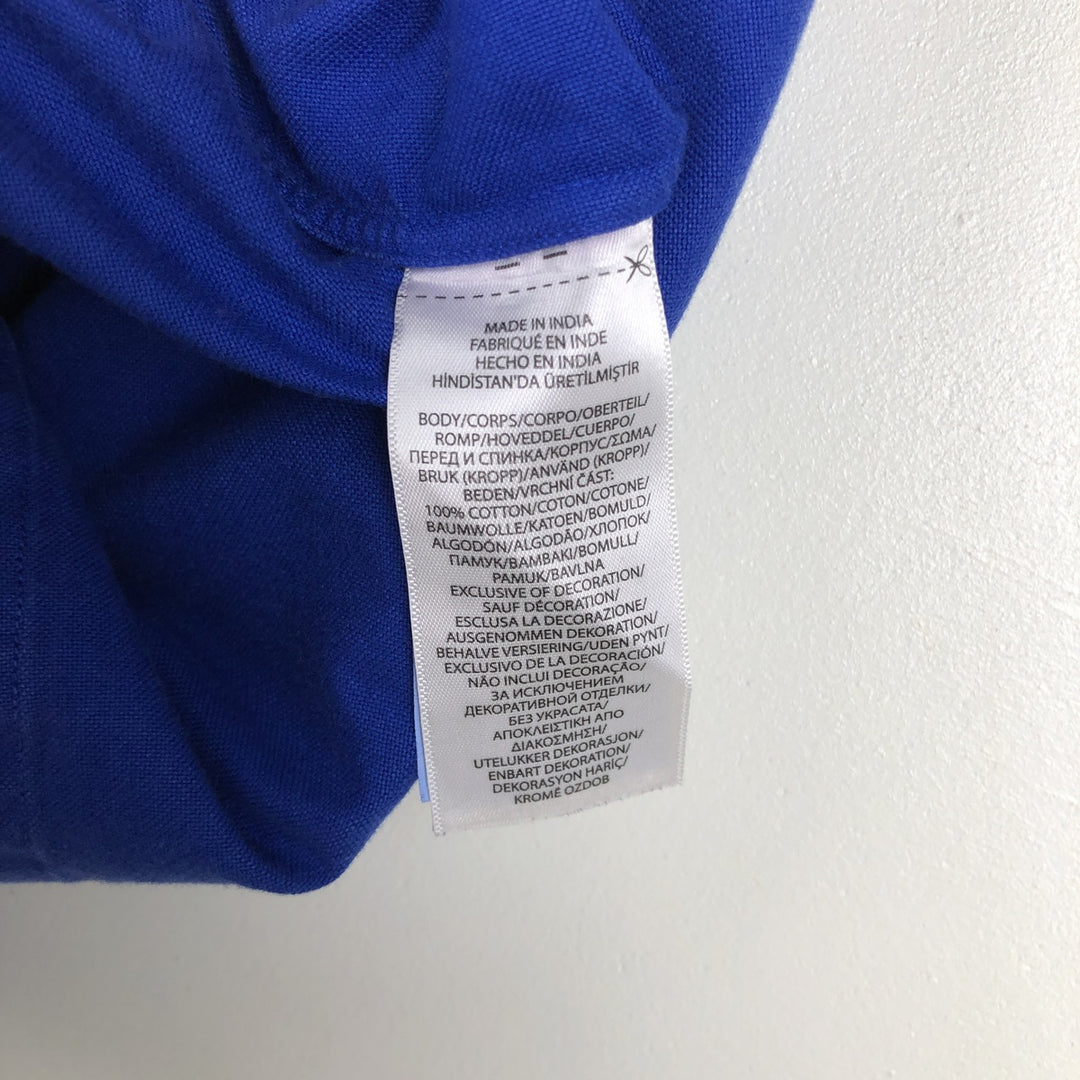 Ralph Lauren POLO RALPH LAUREN CLASSIC FIT Short-Sleeve Button-Down Shirt, Men's Size XL (approx.) cotton blue type Vintage Second Hand