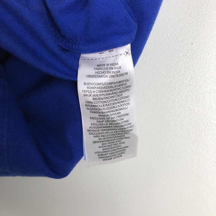 Ralph Lauren POLO RALPH LAUREN CLASSIC FIT Short-Sleeve Button-Down Shirt, Men's Size XL (approx.) cotton blue type Vintage Second Hand