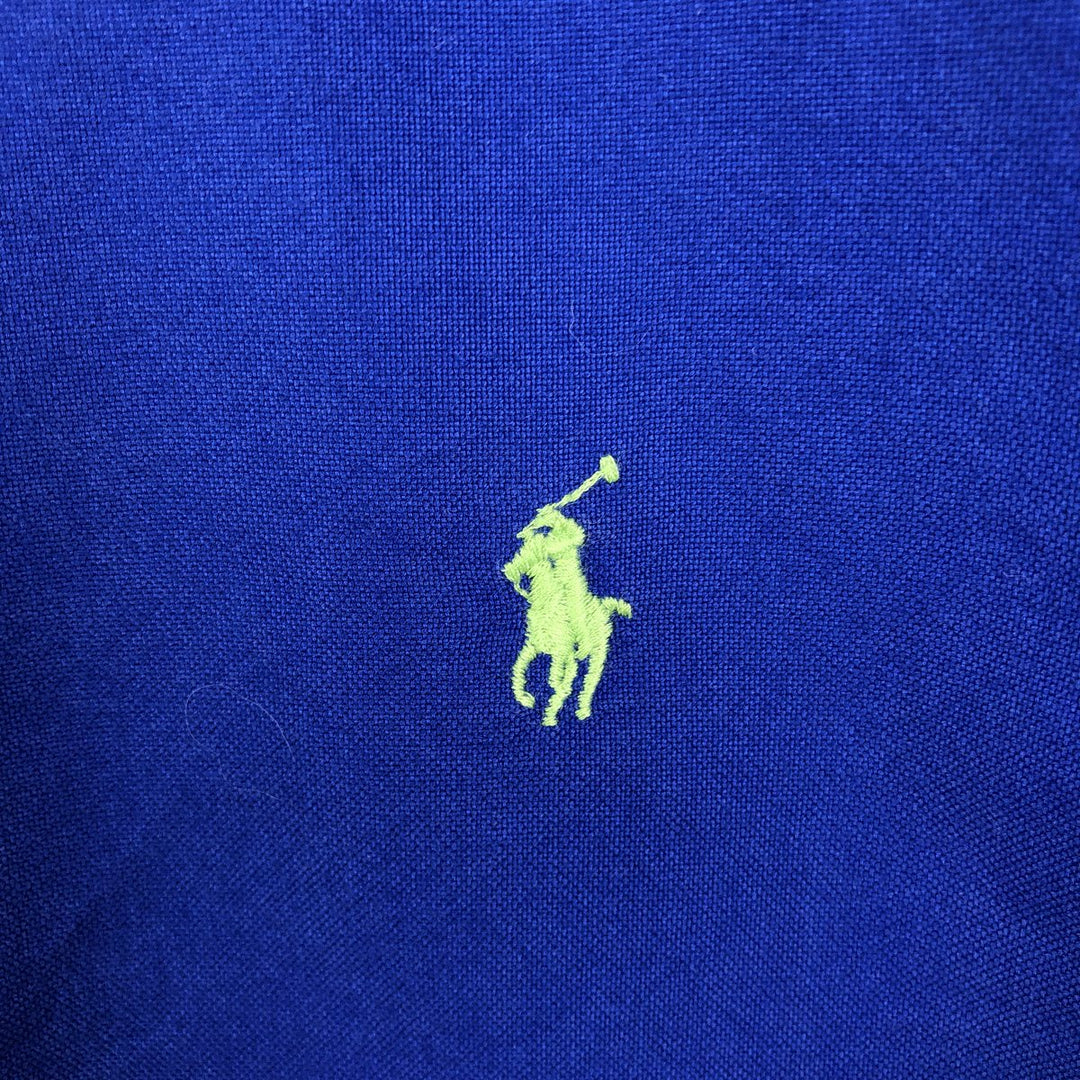 Ralph Lauren POLO RALPH LAUREN CLASSIC FIT Short-Sleeve Button-Down Shirt, Men's Size XL (approx.) cotton blue type Vintage Second Hand