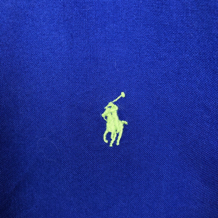 Ralph Lauren POLO RALPH LAUREN CLASSIC FIT Short-Sleeve Button-Down Shirt, Men's Size XL (approx.) cotton blue type Vintage Second Hand