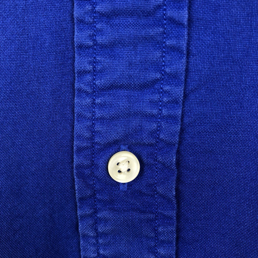 Ralph Lauren POLO RALPH LAUREN CLASSIC FIT Short-Sleeve Button-Down Shirt, Men's Size XL (approx.) cotton blue type Vintage Second Hand