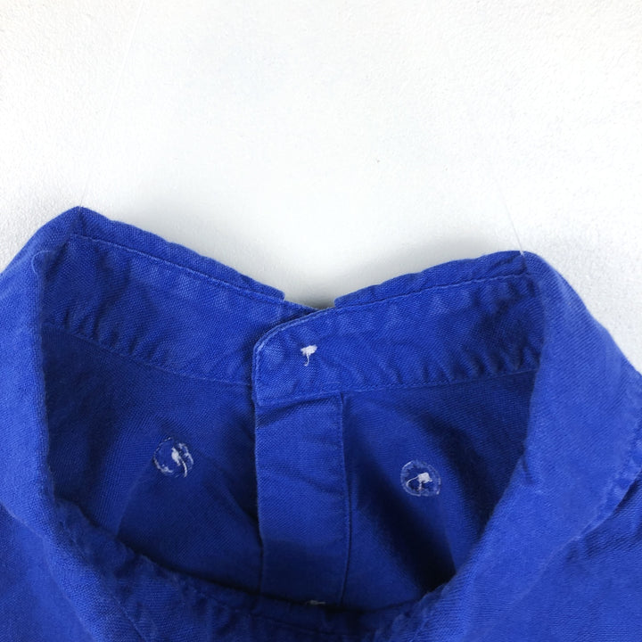 Ralph Lauren POLO RALPH LAUREN CLASSIC FIT Short-Sleeve Button-Down Shirt, Men's Size XL (approx.) cotton blue type Vintage Second Hand