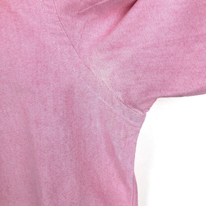 Ralph Lauren short sleeve button down shirt, men's size M cotton pink type Vintage Second Hand
