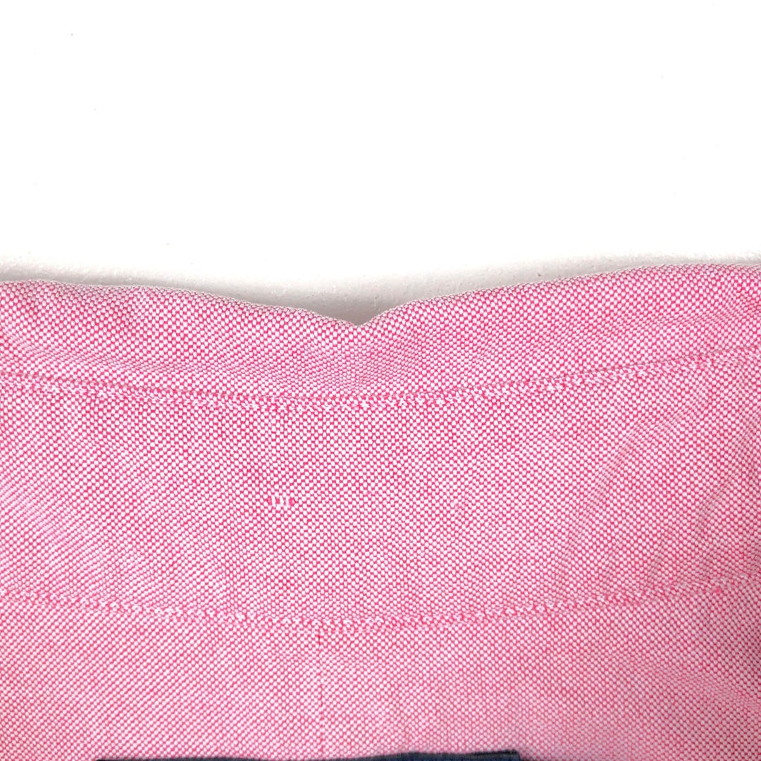 Ralph Lauren short sleeve button down shirt, men's size M cotton pink type Vintage Second Hand