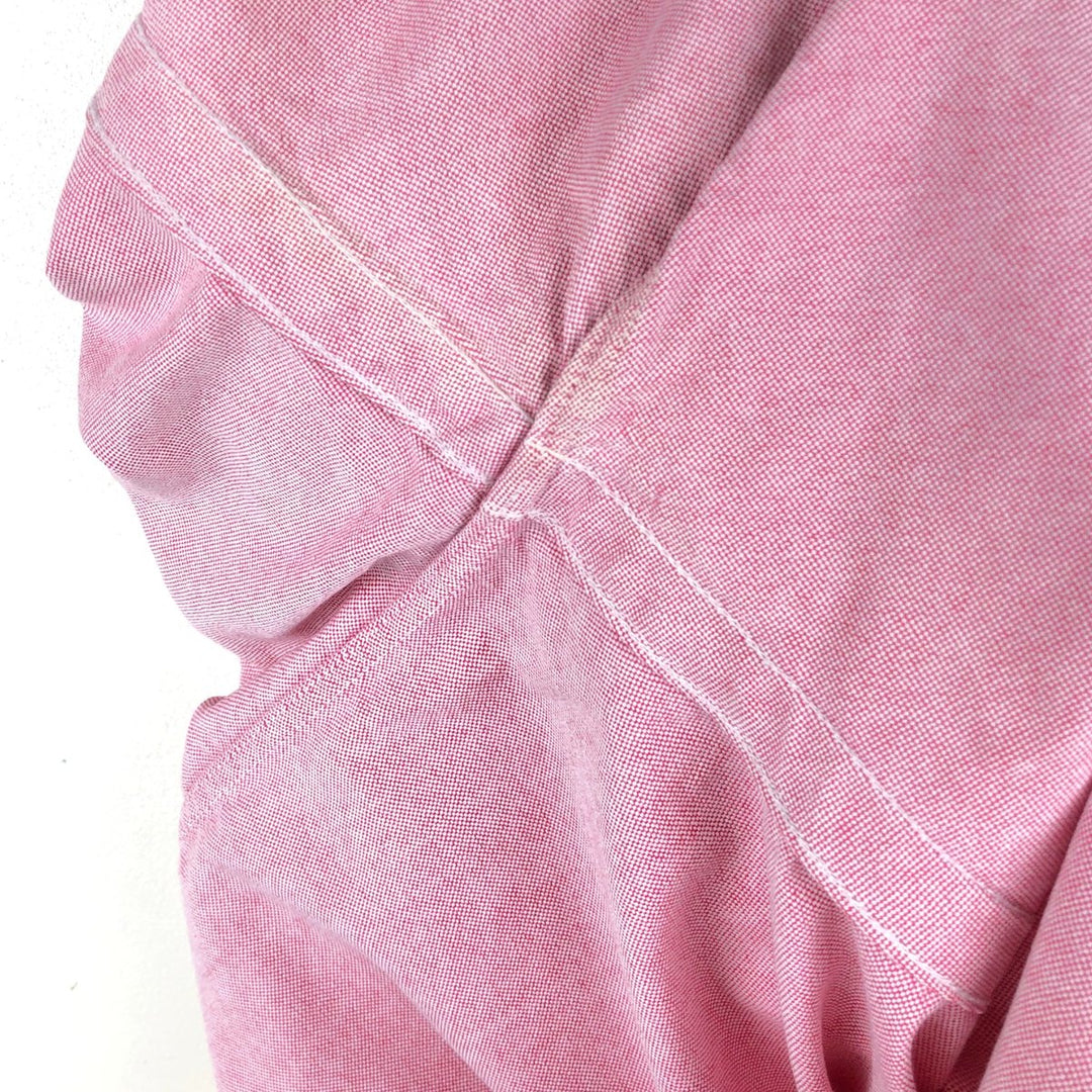 Ralph Lauren short sleeve button down shirt, men's size M cotton pink type Vintage Second Hand