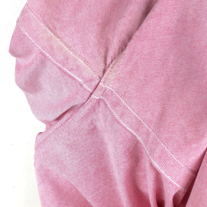 Ralph Lauren short sleeve button down shirt, men's size M cotton pink type Vintage Second Hand