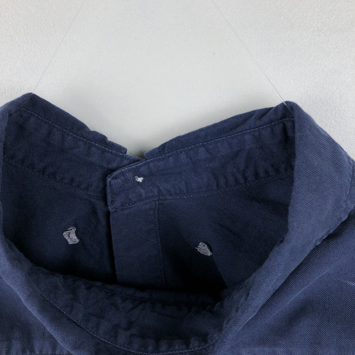 Ralph Lauren short sleeve button down shirt, men's XL size cotton navy blue type Vintage Second Hand