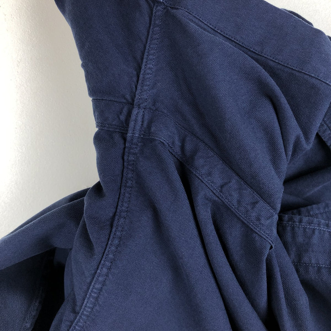 Ralph Lauren short sleeve button down shirt, men's XL size cotton navy blue type Vintage Second Hand