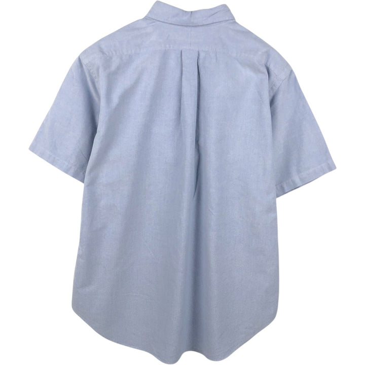 Ralph Lauren Classic Fit Short Sleeve Button Down Shirt Men's XL cotton Blue type light blue Vintage Second Hand