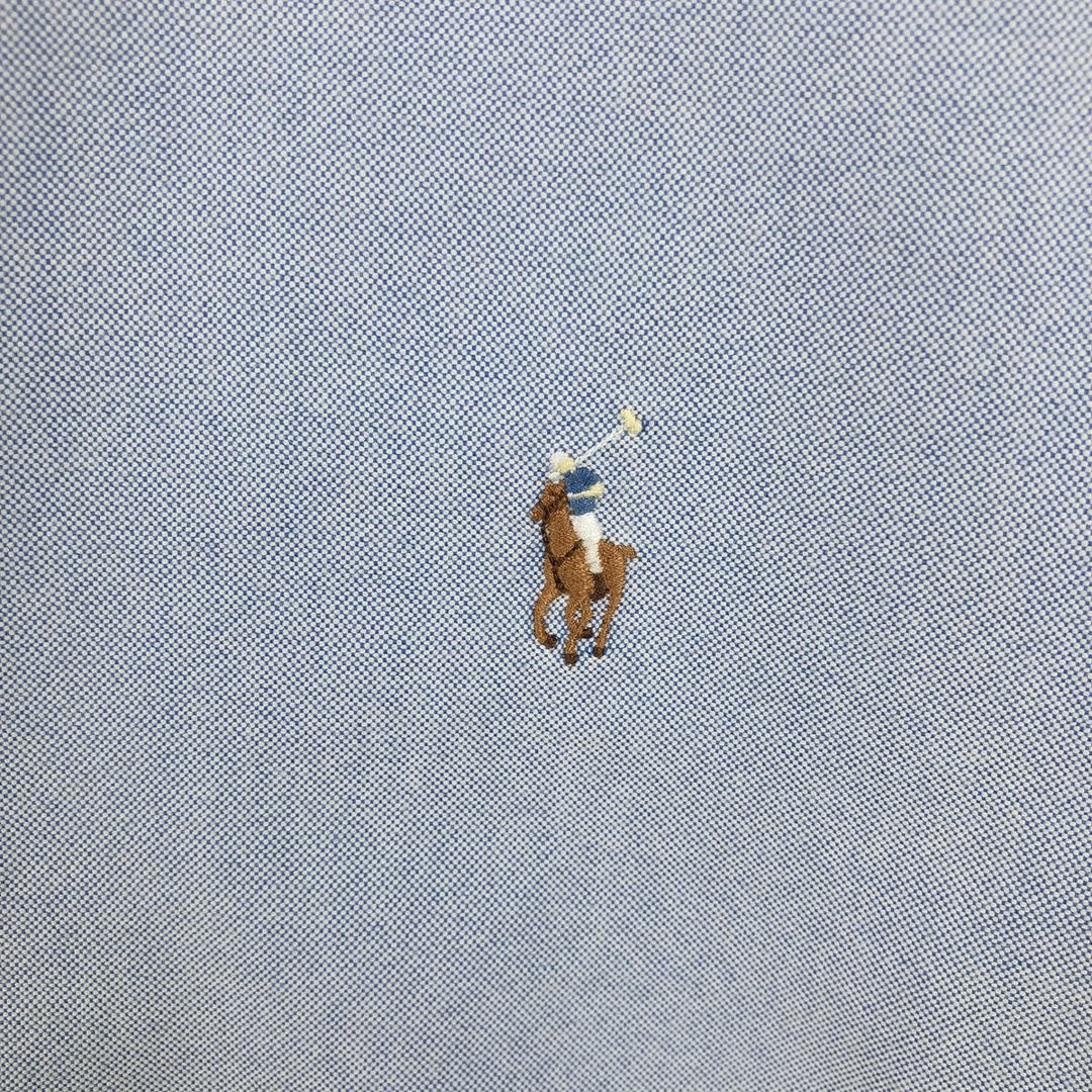Ralph Lauren Classic Fit Short Sleeve Button Down Shirt Men's XL cotton Blue type light blue Vintage Second Hand