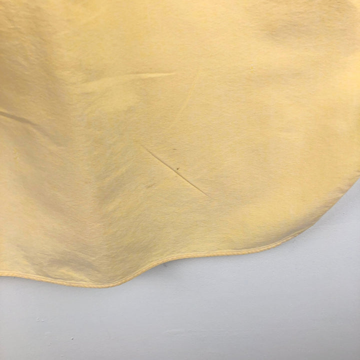 Ralph Lauren Classic Fit short sleeve button down shirt, men's size M cotton lemon yellow Vintage Second Hand