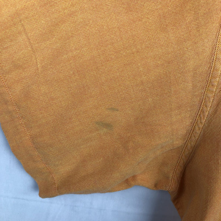Ralph Lauren CHAPS short-sleeved button-down shirt, men's size L cotton orange type Vintage Second Hand