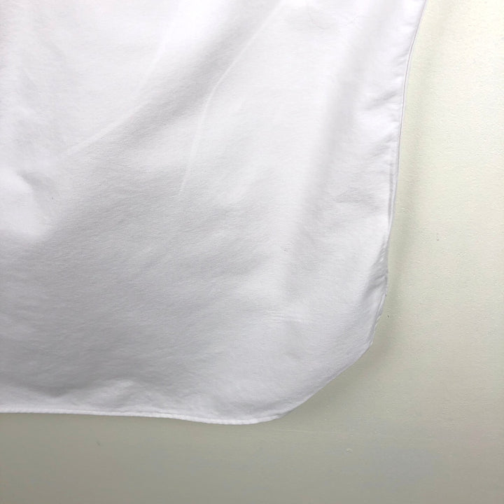 Ralph Lauren Classic Fit Short-Sleeve Button-Down Shirt, Men's Size S (approx.) cotton white type Vintage Second Hand