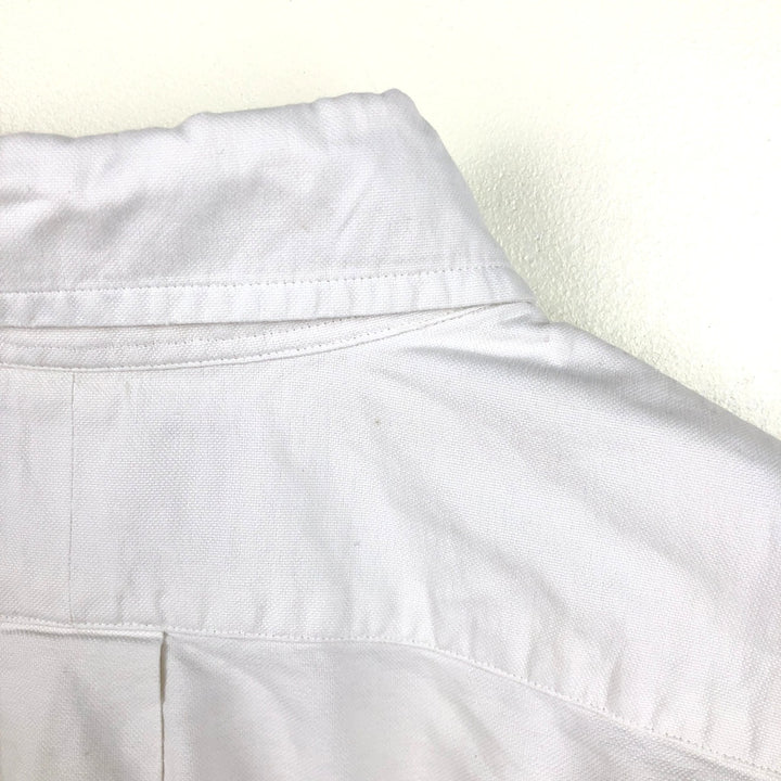Ralph Lauren Classic Fit Short Sleeve Button Down Shirt Men's Size S cotton white type Vintage Second Hand