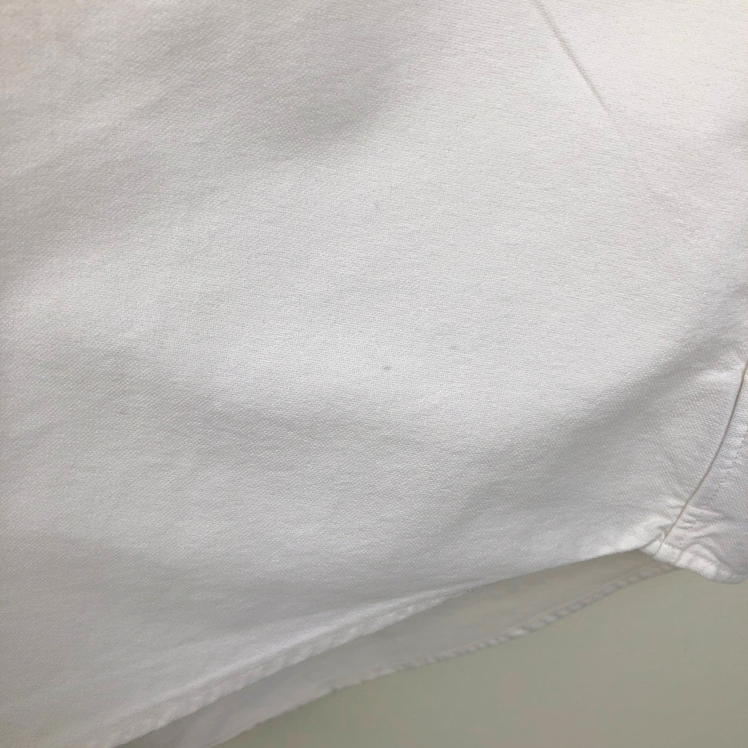 Ralph Lauren POLO by Ralph Lauren BLAKE Short-Sleeve Button-Down Shirt, Men's Size L (approx.) cotton white type Vintage Second Hand