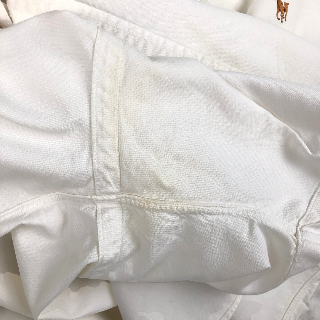Ralph Lauren POLO by Ralph Lauren BLAKE Short-Sleeve Button-Down Shirt, Men's Size L (approx.) cotton white type Vintage Second Hand