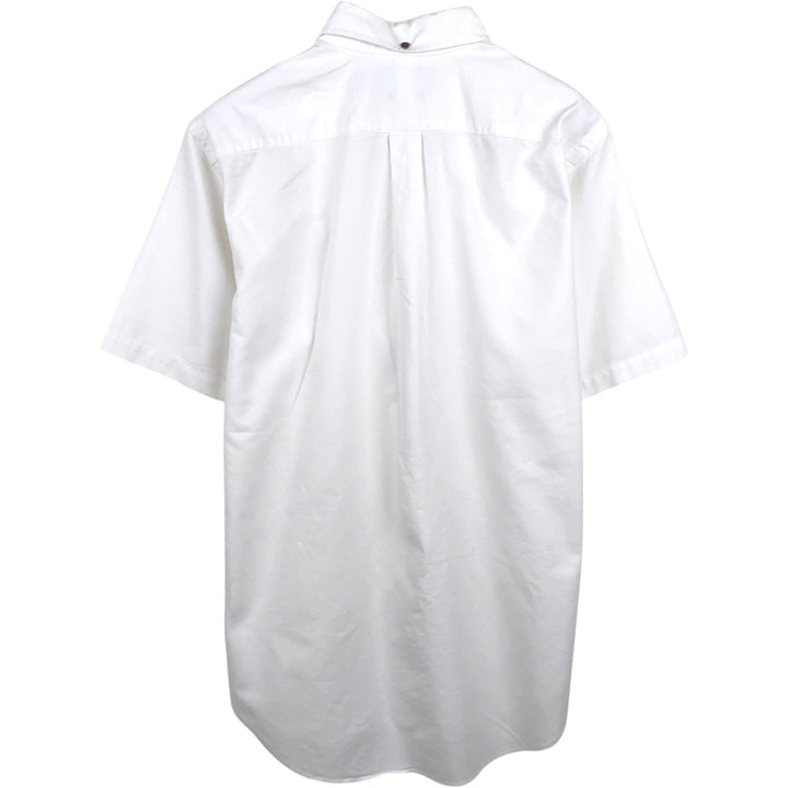 Ralph Lauren Classic Fit short sleeve button down shirt, men's size M cotton white type Vintage Second Hand