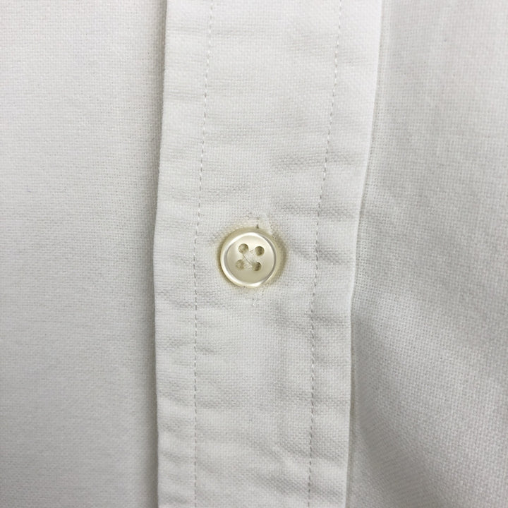 Ralph Lauren Classic Fit short sleeve button down shirt, men's size M cotton white type Vintage Second Hand
