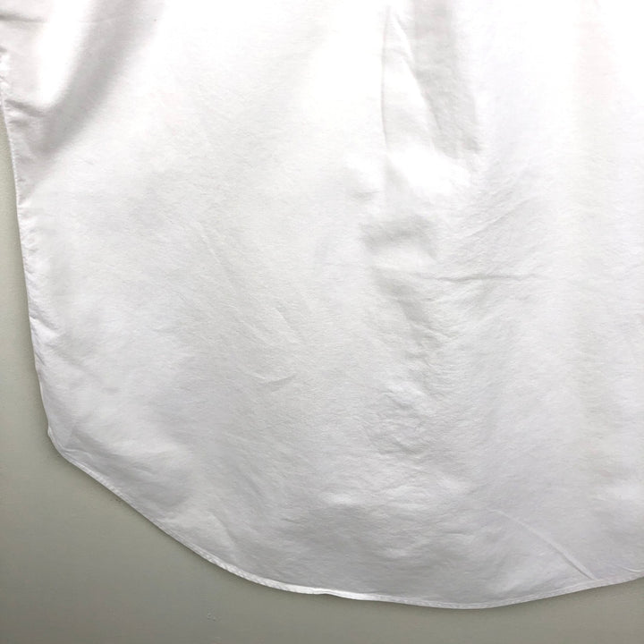 Ralph Lauren Classic Fit short sleeve button down shirt, men's size M cotton white type Vintage Second Hand