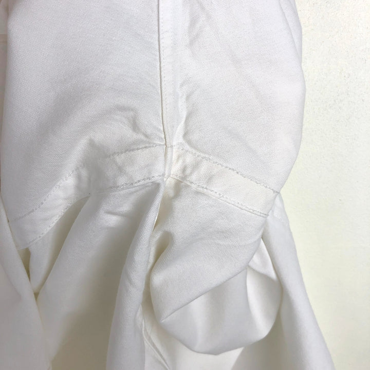 Ralph Lauren Classic Fit short sleeve button down shirt, men's size M cotton white type Vintage Second Hand