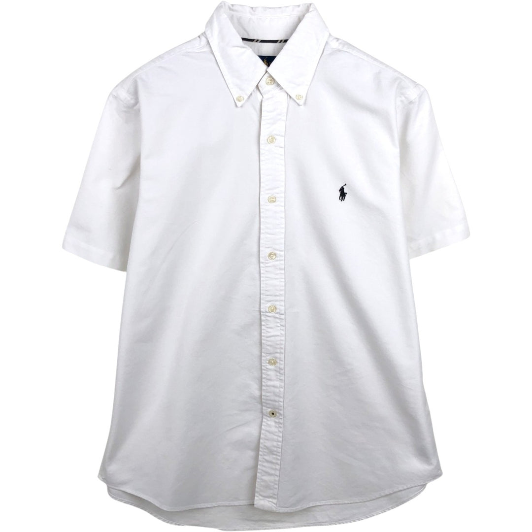 Ralph Lauren RALPH LAUREN Short Sleeve Button Down Shirt Men's M cotton white type Vintage Second Hand