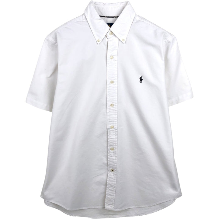 Ralph Lauren RALPH LAUREN Short Sleeve Button Down Shirt Men's M cotton white type Vintage Second Hand