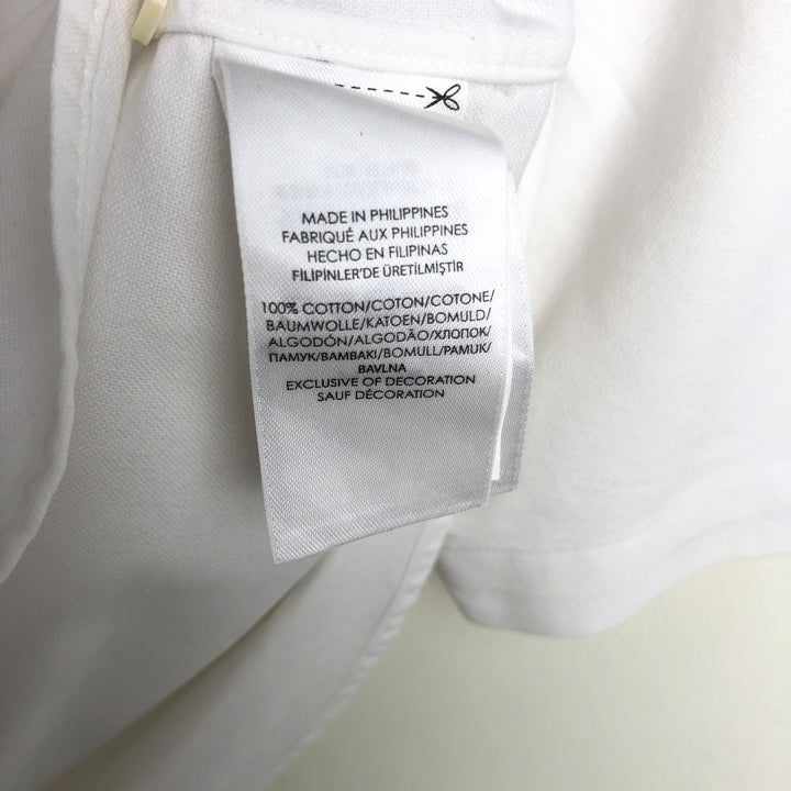 Ralph Lauren RALPH LAUREN Short Sleeve Button Down Shirt Men's M cotton white type Vintage Second Hand