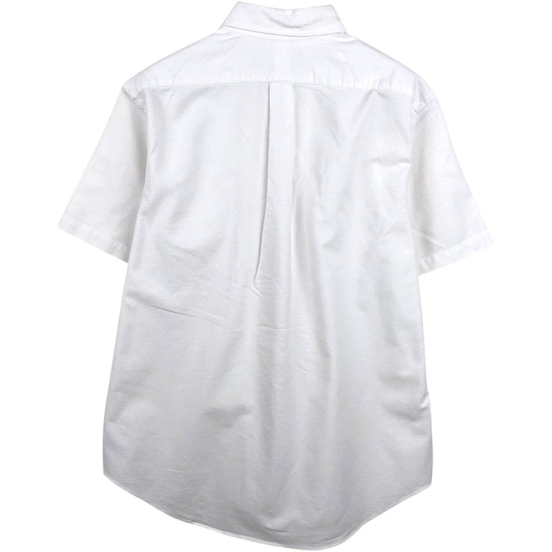 Ralph Lauren Classic Fit Short-Sleeve Button-Down Shirt, Men's Size L (approx.) cotton white type Vintage Second Hand