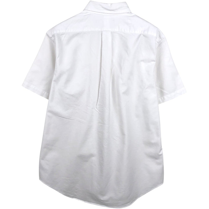 Ralph Lauren Classic Fit Short-Sleeve Button-Down Shirt, Men's Size L (approx.) cotton white type Vintage Second Hand
