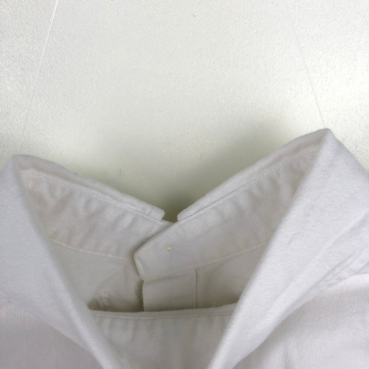 Ralph Lauren Classic Fit Short-Sleeve Button-Down Shirt, Men's Size L (approx.) cotton white type Vintage Second Hand