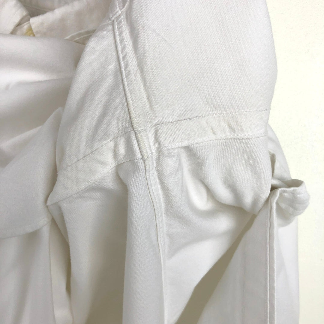 Ralph Lauren Classic Fit Short-Sleeve Button-Down Shirt, Men's Size L (approx.) cotton white type Vintage Second Hand