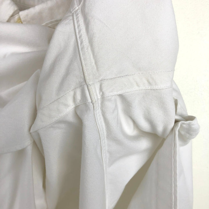 Ralph Lauren Classic Fit Short-Sleeve Button-Down Shirt, Men's Size L (approx.) cotton white type Vintage Second Hand