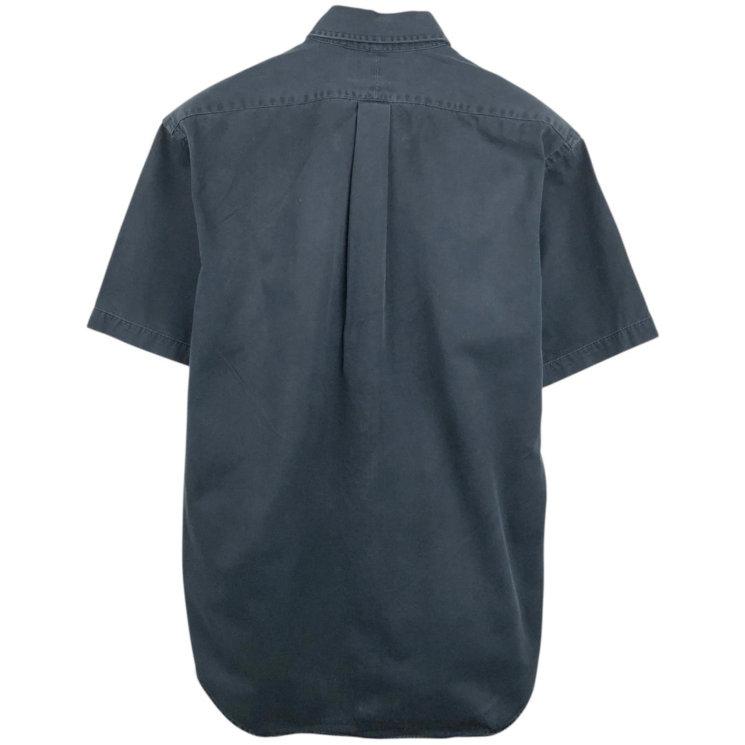 Ralph Lauren BLAKE short sleeve button down shirt, men's size M cotton black type Vintage Second Hand