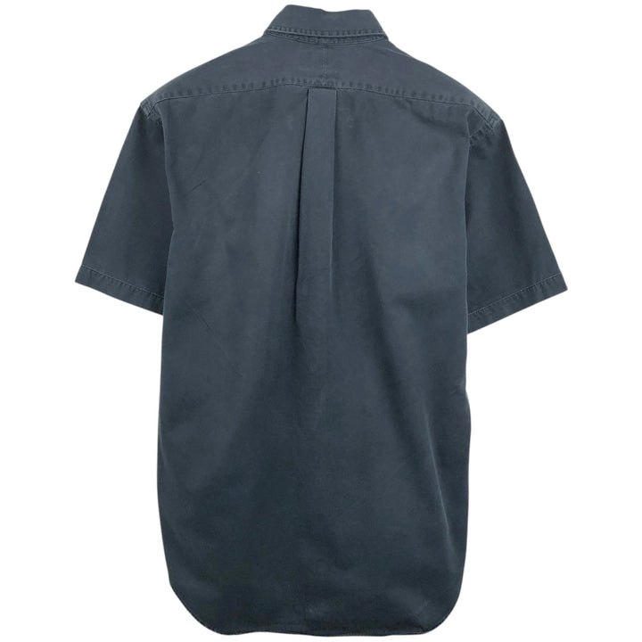 Ralph Lauren BLAKE short sleeve button down shirt, men's size M cotton black type Vintage Second Hand