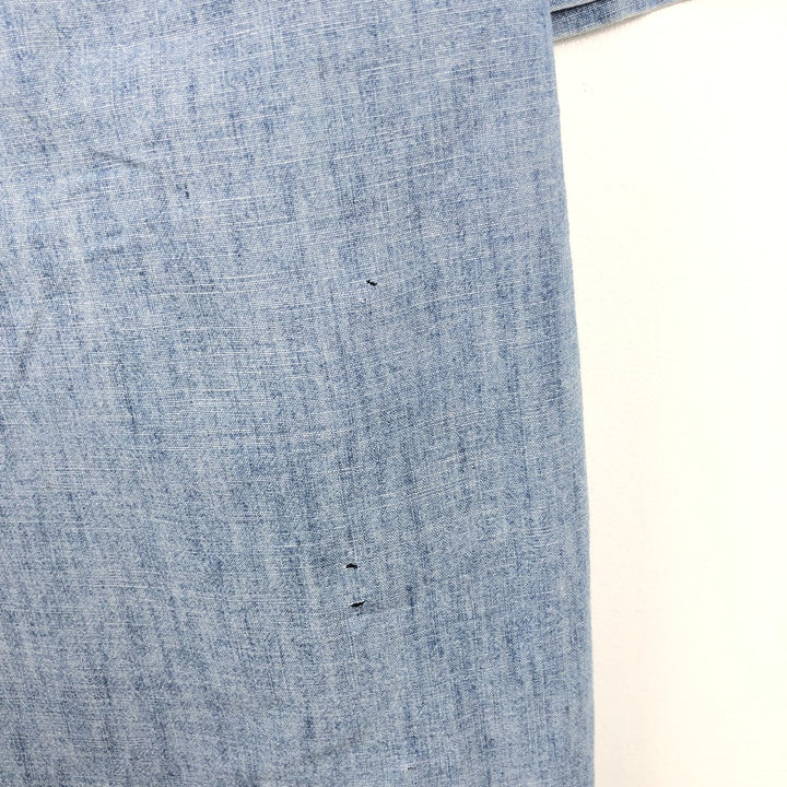 Ralph Lauren short-sleeved chambray shirt, men's size L (approx.) cotton blue type Vintage Second Hand