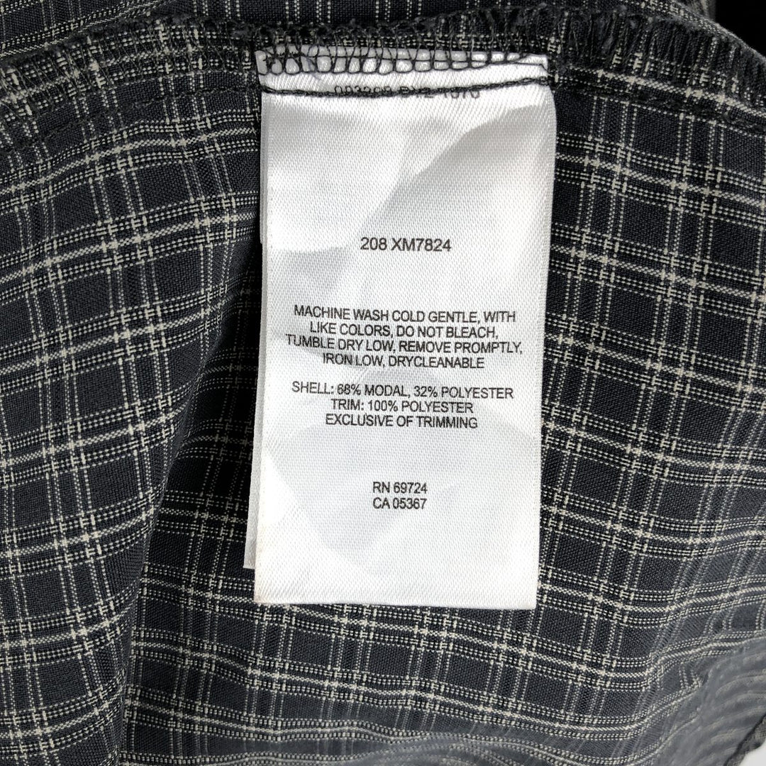00'S Columbia Short Sleeve Button Down Check Shirt Men's XL Modal Khaki type Vintage Second Hand