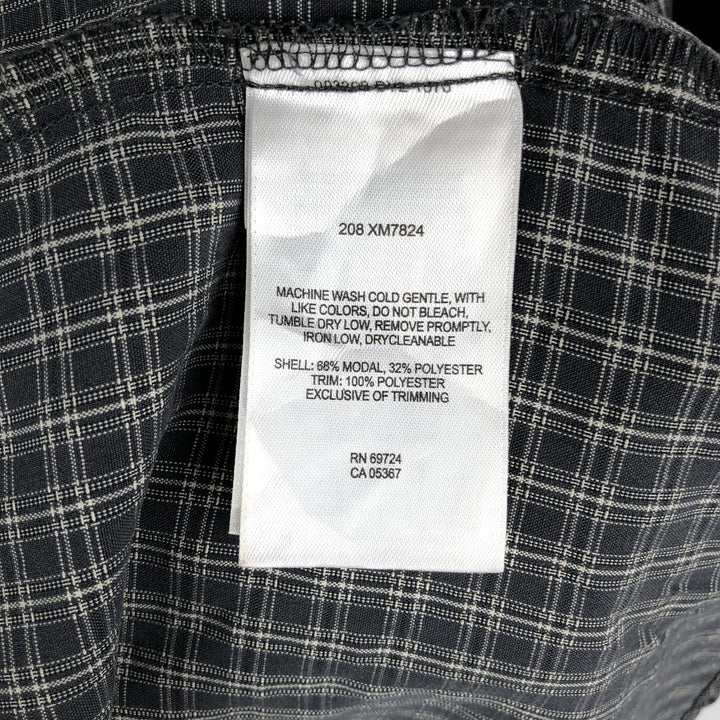 00'S Columbia Short Sleeve Button Down Check Shirt Men's XL Modal Khaki type Vintage Second Hand