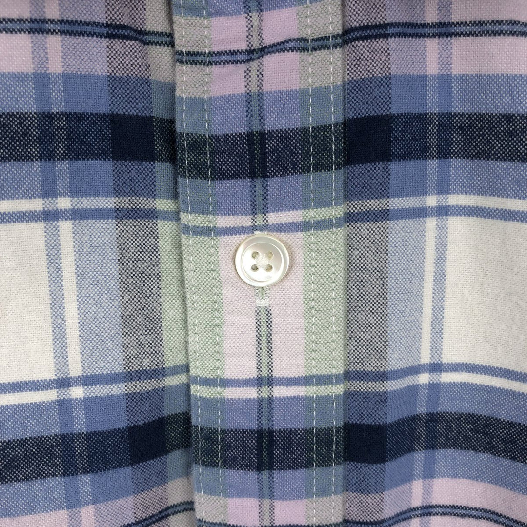 Levi's Oversized Short-Sleeve Cotton Check Shirt (Men's Size S equivalent) cotton blue type Vintage Second Hand