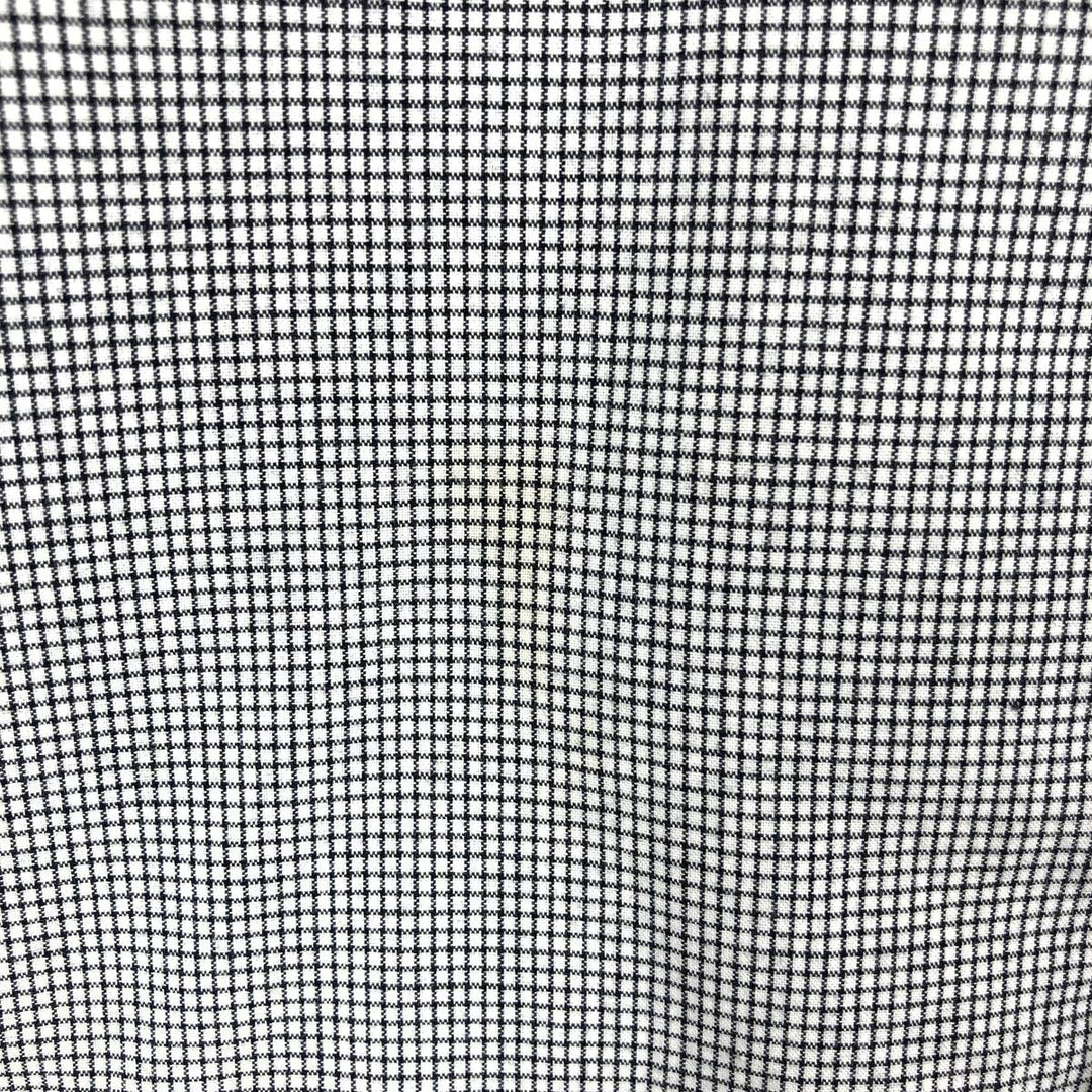 2000'S Nautica short-sleeved button-down check shirt, men's size XL (approx.) cotton white type Vintage Second Hand