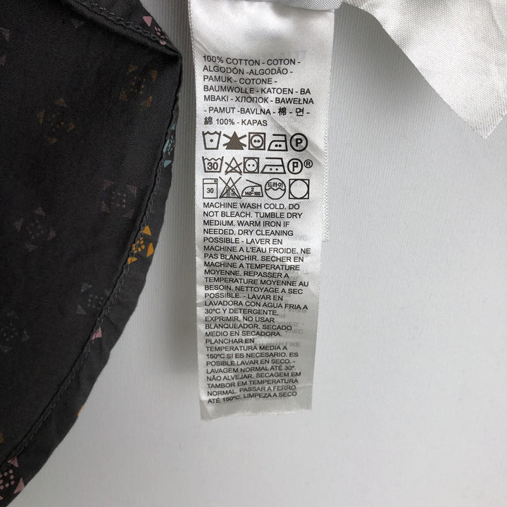 Levi's Standard all-over print short-sleeved cotton shirt, men's size S (approx.) cotton Charcoal Vintage Second Hand