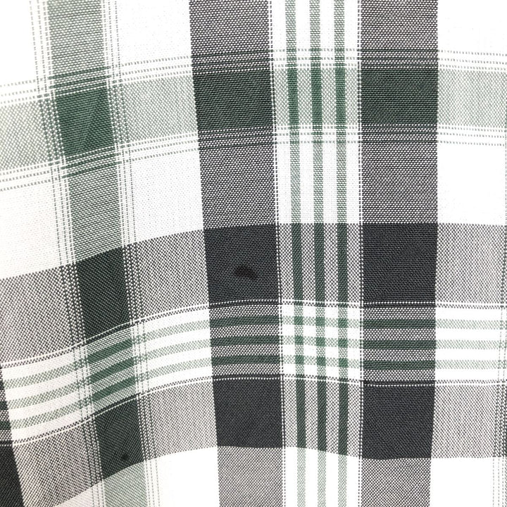 QUIKSILVER WATERMAN Check Pattern Short-Sleeve Poly/Rayon Box Shirt, Men's Size XL (approx.) Rayon Charcoal Vintage Second Hand