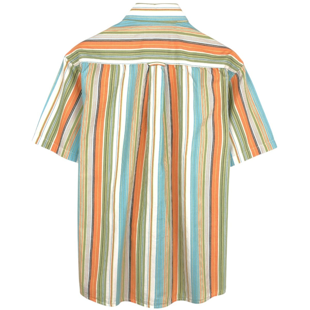 Levi's RED TAB Stripe Pattern Short-Sleeve Cotton Shirt, Men's Size M (approx.) cotton multicolor Vintage Second Hand
