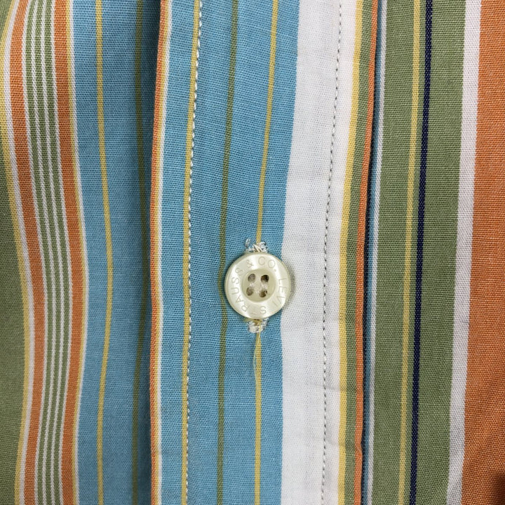 Levi's RED TAB Stripe Pattern Short-Sleeve Cotton Shirt, Men's Size M (approx.) cotton multicolor Vintage Second Hand