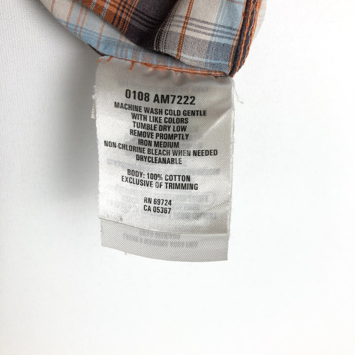 2000'S Columbia Short-Sleeve Cotton Check Shirt, Boxy Fit, Men's Size XL (approx.) cotton multicolor Vintage Second Hand
