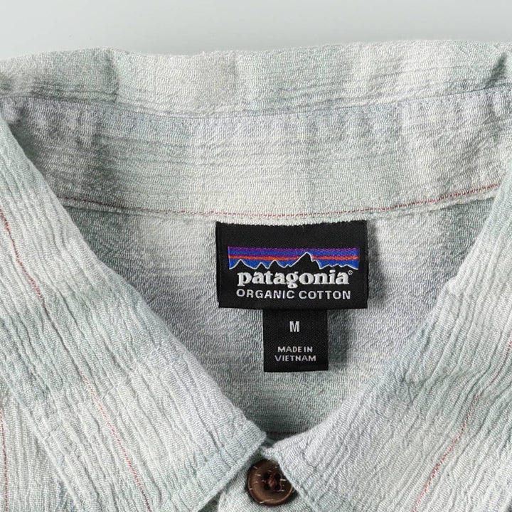 Patagonia Organic Cotton 52921SP19 Short-Sleeve Cotton Check Shirt, Boxy Shirt, Men's Size M cotton white type Vintage Second Hand
