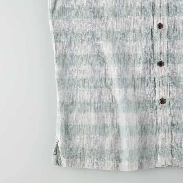 Patagonia Organic Cotton 52921SP19 Short-Sleeve Cotton Check Shirt, Boxy Shirt, Men's Size M cotton white type Vintage Second Hand