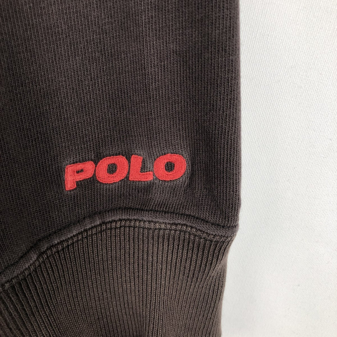 Ralph Lauren POLO by Ralph Lauren long sleeve rugby shirt, men's size L cotton black type Vintage Second Hand