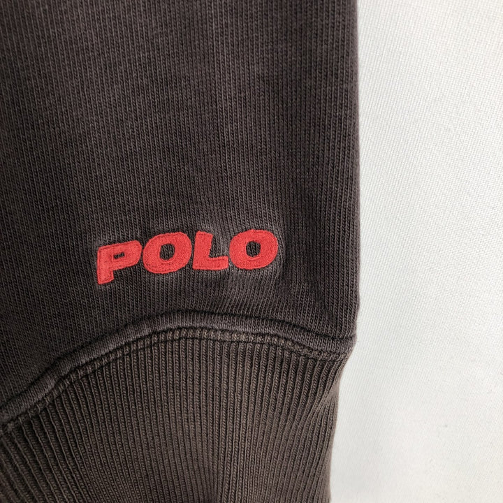Ralph Lauren POLO by Ralph Lauren long sleeve rugby shirt, men's size L cotton black type Vintage Second Hand